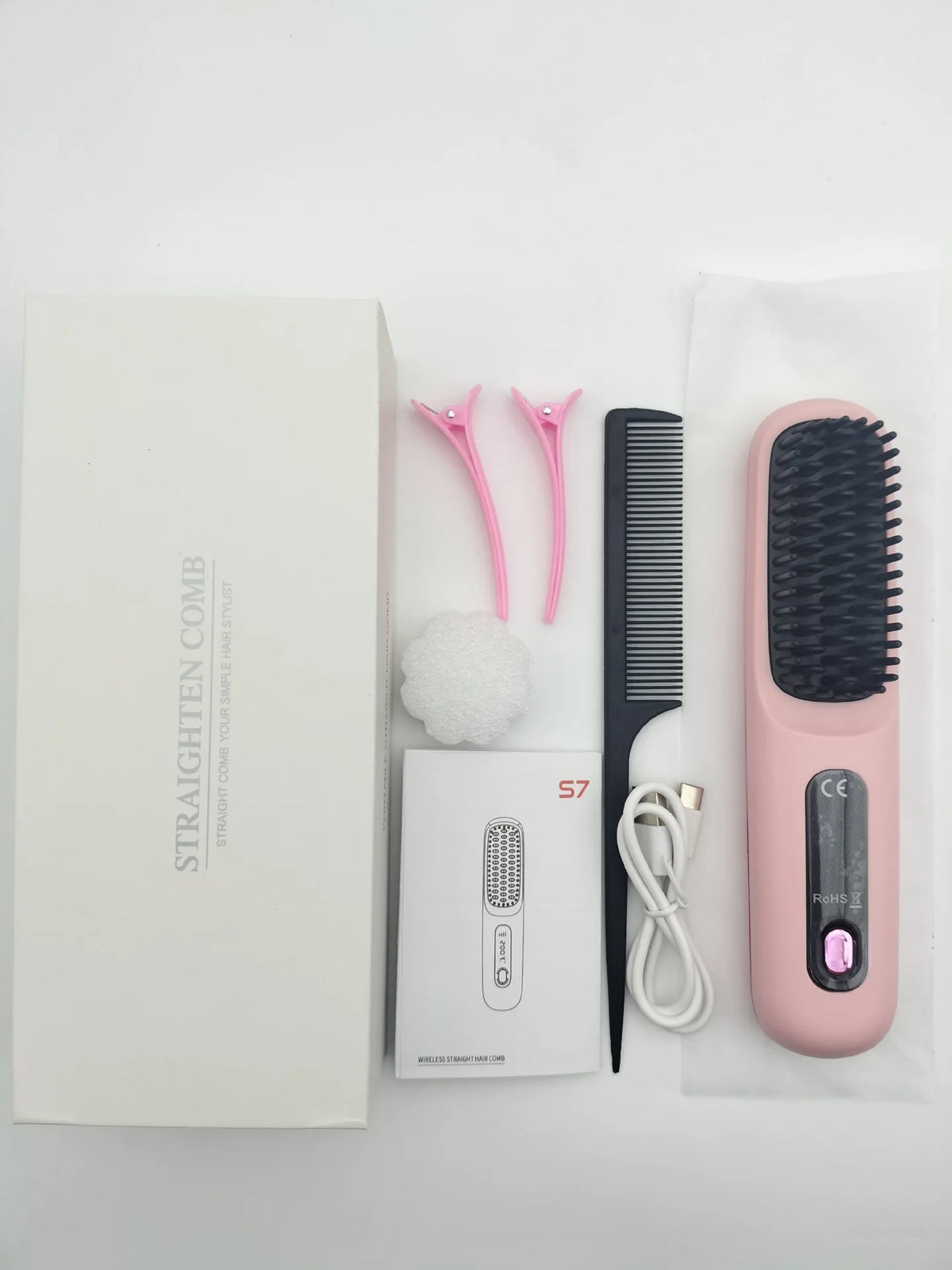 Effortless Cordless Hair Straightener Brush